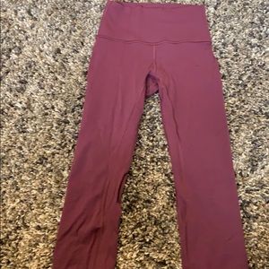 Maroon align pants